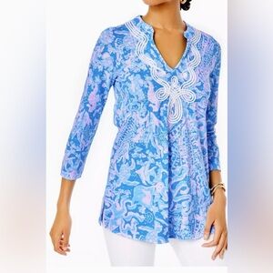 Lilly Pulitzer
Kaia Knit Tunic Top
Boca Blue Sea What I Sea